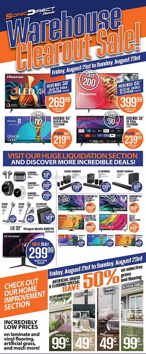 Sonic Direct Warehouse Sale 2026