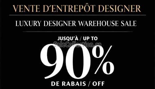 Luxury Designer Warehouse Sale 2026
