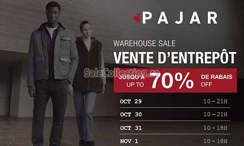 Pajar Warehouse Sale 2026